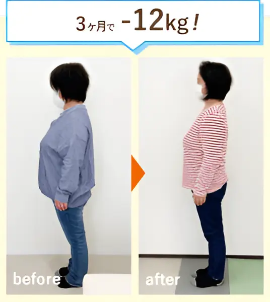 3ヶ月で-12kg！