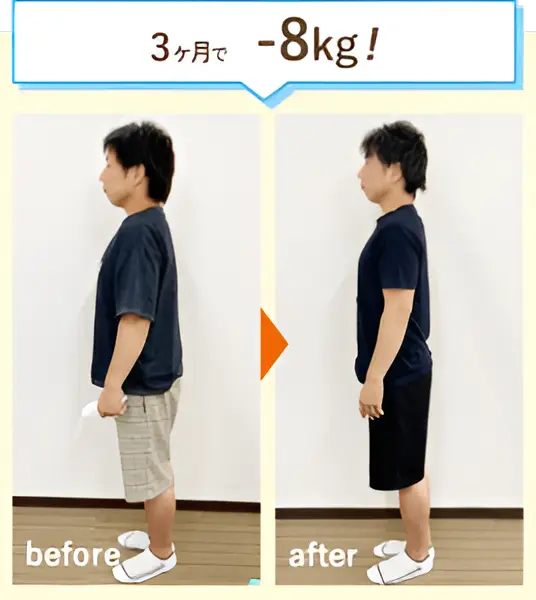 3ヶ月で-8kg！